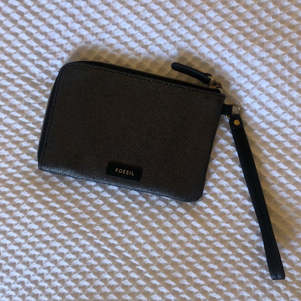 Fossil Jayda Gunmetal Wristlet